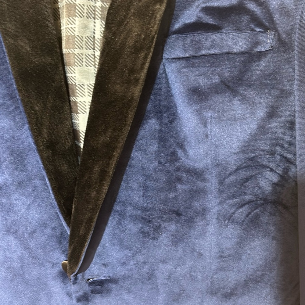 OppoSuits Blue Velvet Blazer dinner jacket single button sport coat evening coat - Picture 5 of 7